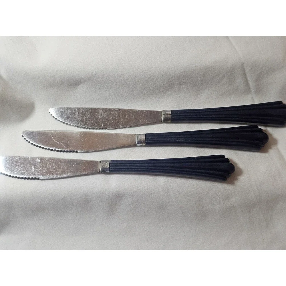 Vintage Navy Fan Shaped Flatware Lot Of 3 Art Deco